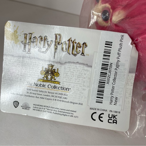Wizarding World Harry Potter Pink Pygmy Puff Plush The Noble Collection NEW - Picture 7 of 9